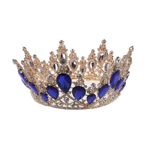 Vintage krone kvinner krystall pannebånd Bryllup brude kronprinsesse hodeplagg