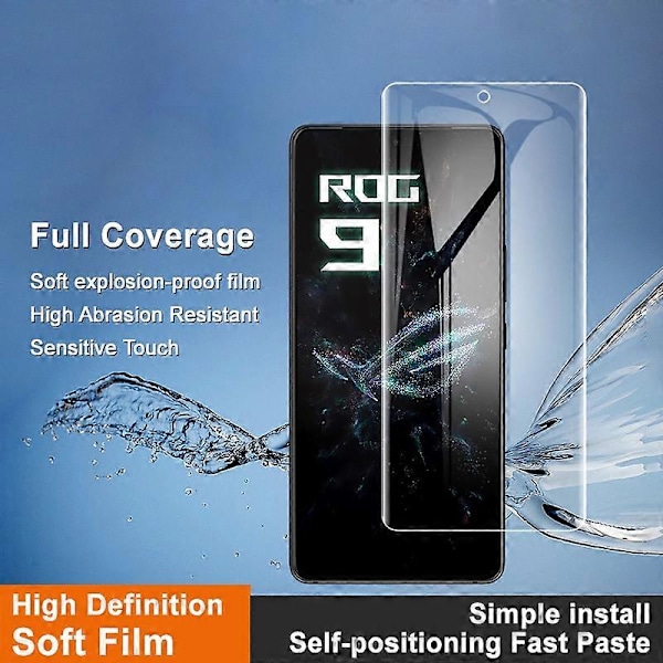 IMAK Hydrogel Film 4:e Gen för Asus ROG Phone 9 Pro 5G Phone 9 5G Full Screen Protector Ultra Clear[HK]