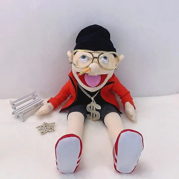 2023 60 cm Jeffy Puppet Doll Jeffy Hand Puppet Sml Jeffy Puppet Family Real Jeffy Zombie Boy Hand Puppet Mjukleksak Plysch Feebee Puppet[HK] 40cm