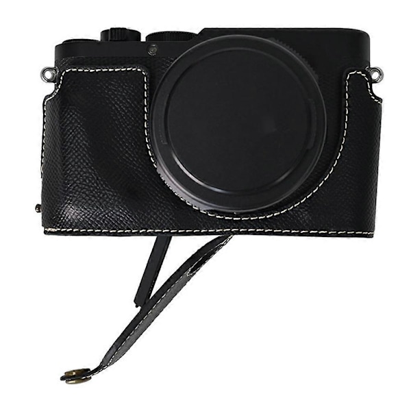 Til Leica D-Lux 8 Kamerataske PU Læder Beskyttelsescover - Grøn[HK] Black Multicolor