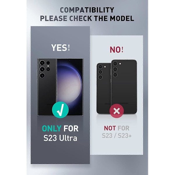 Cosmo-sarjan suojakotelo Samsung Galaxy S23 Ultra 5g -puhelimelle (julkaistu 2023), ohut, tyylikäs ja suojaava kokovartalokotelo integroidulla näytönsuojalla [HK] Marble