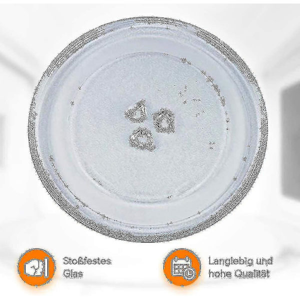 Universal Mikrobølgeovn Drejeskive Glasplade Med 3 Fastgørelser, 245 Mm[HK]