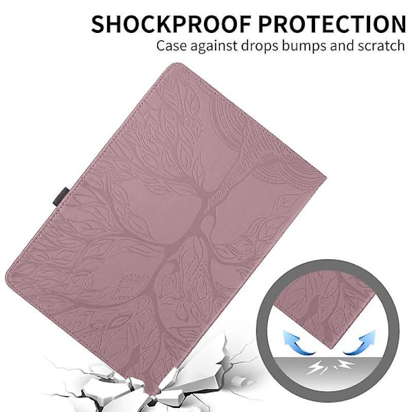 Nytt Roterende Lenovo Deksel For P11 (2. Gen)/Pad Plus 11.5 tommer - 360 Graders Roterende Stativ [HK] Light pink