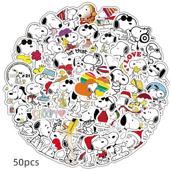 50 st/set Snobben Pyssel Vattentäta Bagage Laptop Kopp Skateboard Klistermärken [HK]