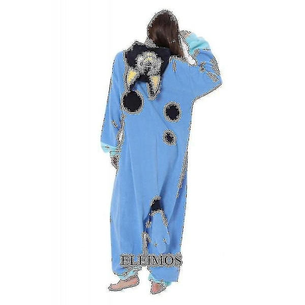 Vuxna Barn Kigurumi Cartoon Blå Hund Onesies Pyjamas Juldräkt[HK] Bluey onesie kids120 Fit110-125cm