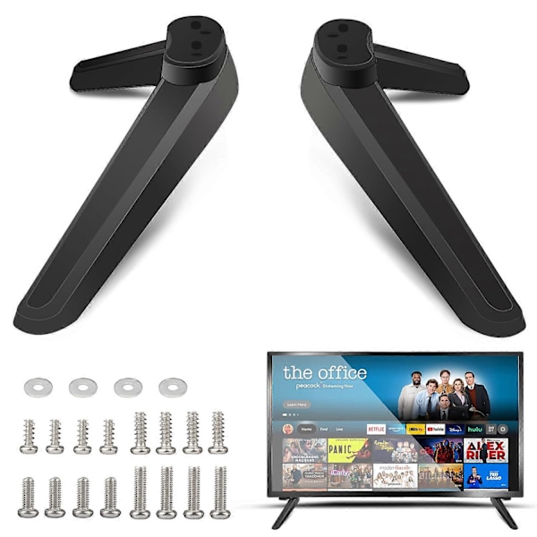 Universell TV-fot Sockel Smart TV Bordsstativ med Skruvar TV-fot Sockel med Skruvset för De Flesta 32 40 49 50 55 Tums Platt-TV [HK]