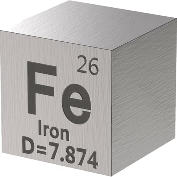 10 styks metalelementer-terninger - Densitet-kubesæt til samling af et periodisk system af elementer - (0,39 tommer/10 mm)[HK] As Shown