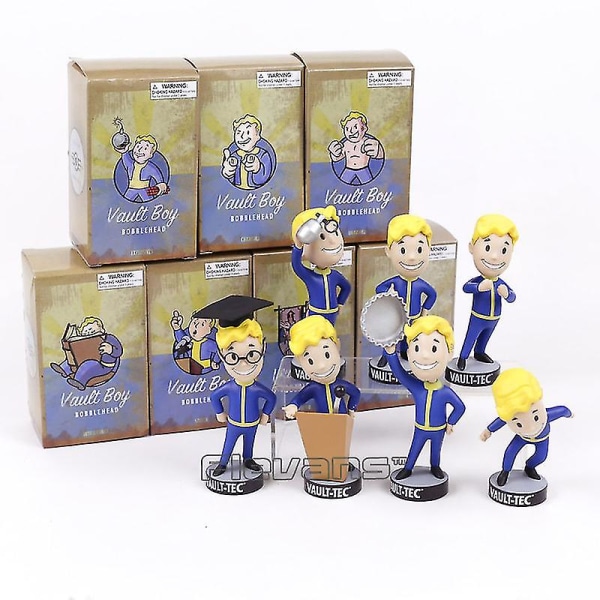 Fallout Vault Boy Bobble Head Pvc Toimintahahmo Keräilymalli Lelulelu Brinquedos 7 tyyliä[HK] A Intelligence