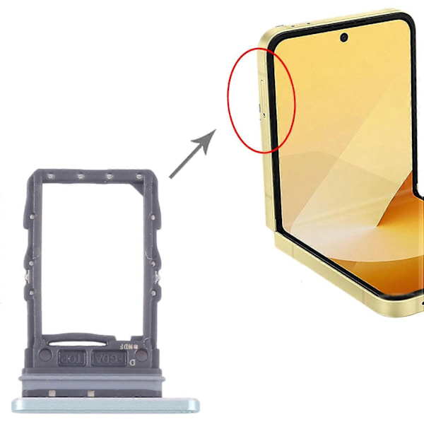 For Samsung Galaxy Z Flip6 SM-F741B Original SIM-kort Skuff [HK] Green