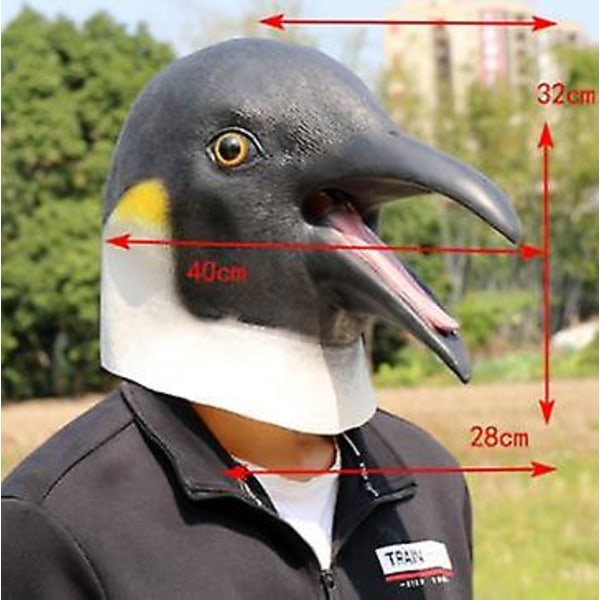 Penguin Mask Halloween Latex Animal Head Cover Cosplay[HkkK]