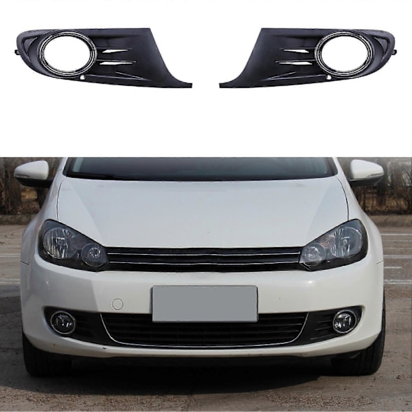 Tåkelysdeksel Profesjonell Perfekt Match ABS V/H Nedre Grill Erstatning 5K0853665 5K0853666 for Golf 6 MK6 09-13[HK] R