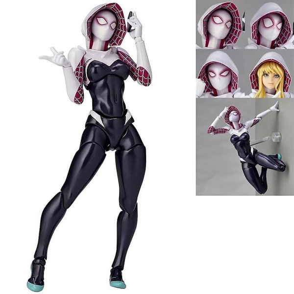 Marvel Spider-man: Spider-gwen Legetøjs Actionfigur Med Tilbehørssæt Samleobjekter Legetøj Børn Voksne Gaver Hjemmedekoration[HK]