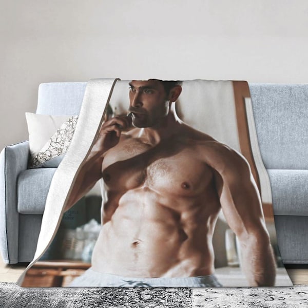 Tyler Actor Hoechlin Printet Letvægts Superblød Micro Fleece Plaid Passer til Sofa Seng Stue Sofa Stol ABD12882[HK] 50x40in 125x100cm