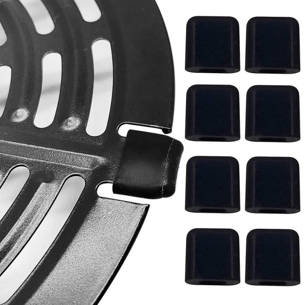 Air Fryer Gummibumper Passar Power Air Fryer Crisper Plate Air Fryer Replac Skyddande Överdrag för[HK] Black