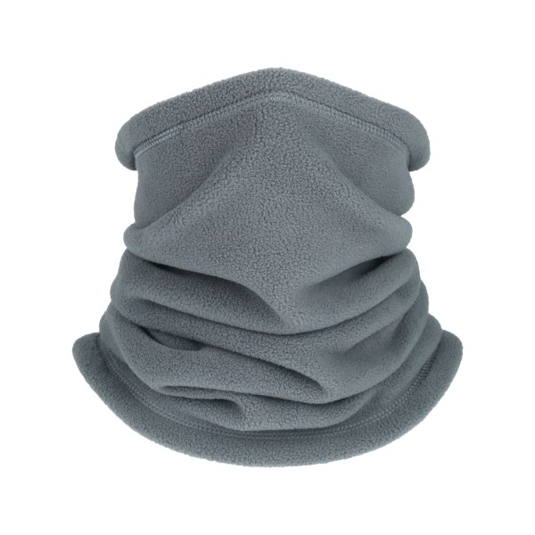 Håll dig varm i vinter: Unisex fleecebandana halsdamask Warmer Face Cover Scarf[HK] Gray