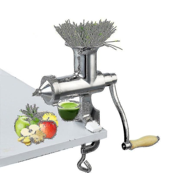 Håndholdt rustfritt stål hvetegress juicer manuell snegle saktepresser frukt hvetegress grønnsak appelsinjuice ekstraktor fra Centure Shop[HK]