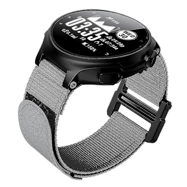 För Garmin Forerunner 220/230/235/630/735XT Loop Fäste Klockarmband 20mm Nylon Ersättningsband Grey