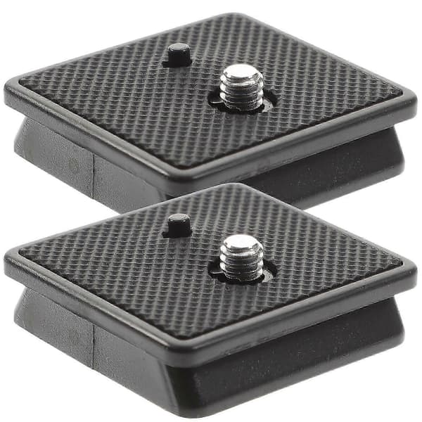 2 stk. stativmontering Stativ Quick Release Plade 1/4 tomme skrue Stativ Kameramontering[HK] Black 4.6X4.2X0.6CM