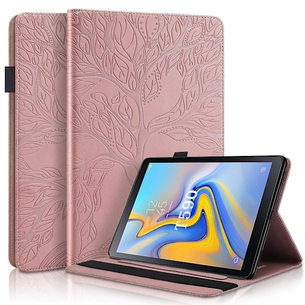 För Samsung Galaxy Tab A 10.5 T590 Läderfodral För Samsung Galaxy Tab A 10.5 T590[HK] Pink gold