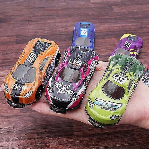 6 kpl Temppuleluauto Seos Vetoleluauto Hyppy Temppuautot Mini Automallit Lapset[HK]