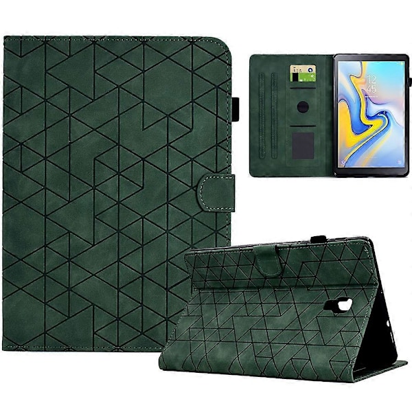 Til Samsung Galaxy Tab A 10.5 (2018) T590 T595 PU Læder Etui Kort Slot Beskyttende Tablet Cover[HK] Style D Multicolor