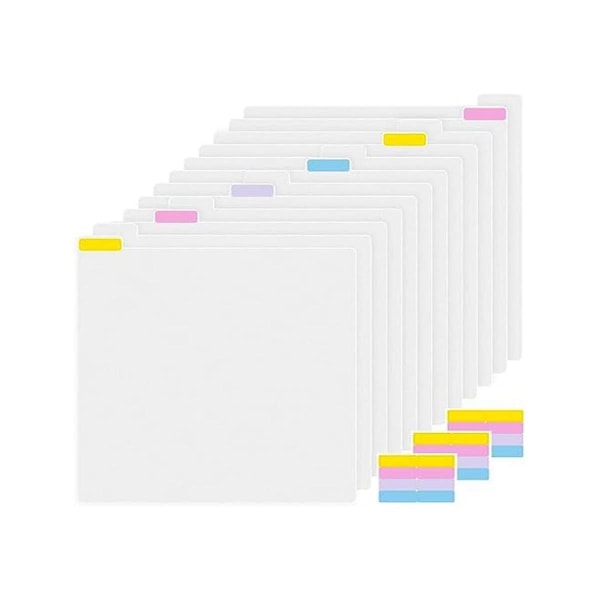 12-delt 31 X 32 cm papiropbevaringsorganer Sexede indeksmærker til opbevaringsboksopdelere ([HK])