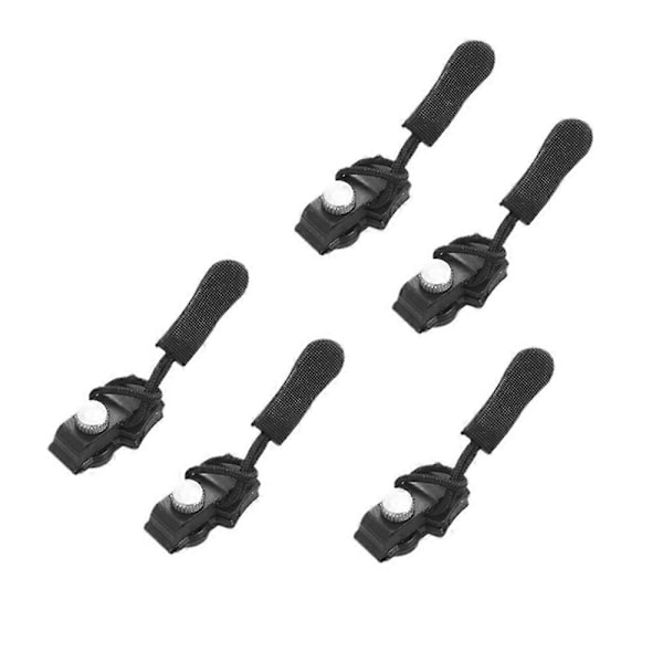 5 st Universal Dragkedjereparationssats Omedelbar Löstagbar Dragkedjehuvud för Jacka Väska Dragkedja Slider -[HK] Multicolor L