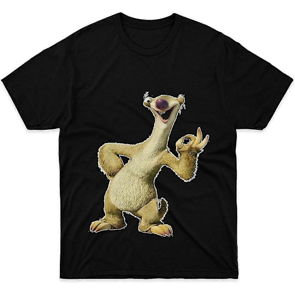 Herr Dam T-shirt Rolig Humor Rolig T-shirt Sid Ice Age Tröjor för Män Kvinnor Fars Dag Perfekt Vit Storlek S-3XL TT1039[HK] XL