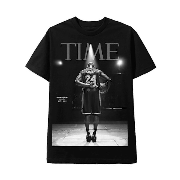 Musta T-paita Time Magasine Kansi Kobe Bryant ROCKINSTONE[HK] XXXL