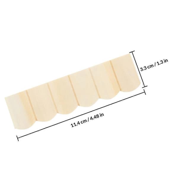 Beige Trätakpannor för Dockhus Dekor 36st Miniatyrmöbelset[HK]