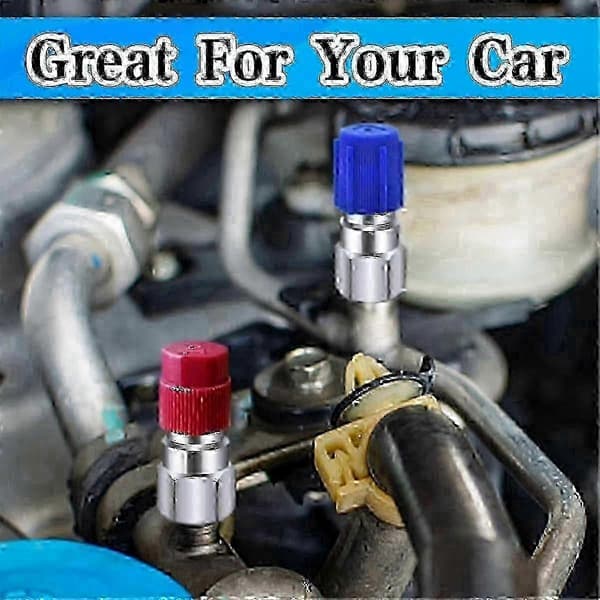 Auto A/C Kølemiddel Adapter Kit, 1/4\" Hun Fitting til R12 til R134a Retrofit System[HK]