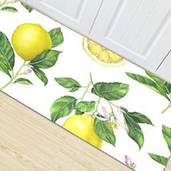 HK Keittiömatto Liukumaton Vedenpitävä Keittiömatto Ja Matto Ergonomisesti Mukava Seisova Matto-26 lemon 40*120