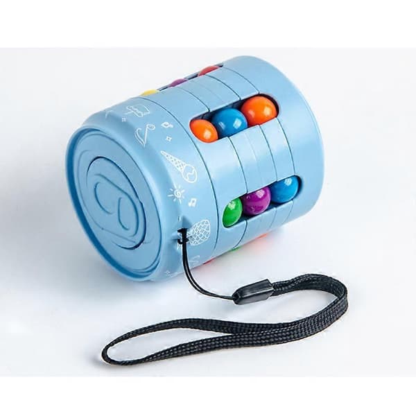 Konserverad Rubiks kub Magiska pärlor Smart rotationsspel Rubiks kub Fingerrotation Dekompression[HK] blue