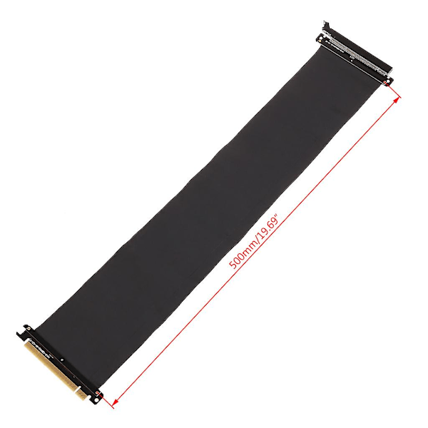 Full Speed 3.0 GPU Vertikal med antijam PCI-E x16 3.0 Förlängningskabel [HK] 50cm