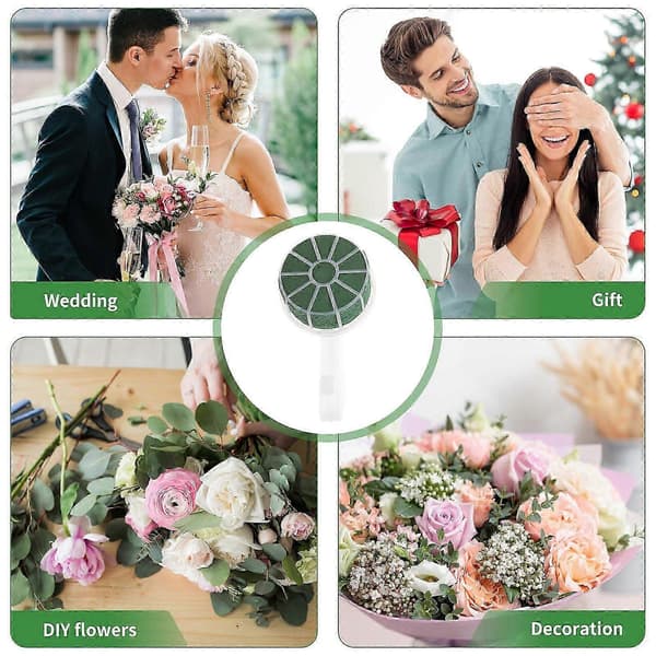 2st Bröllopsbuketthållare Blomskum Buketthållare Brudbuketthållare[HK]