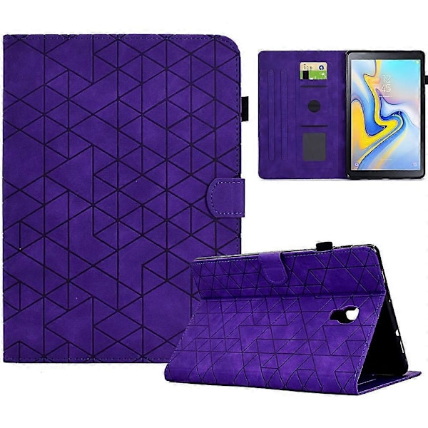 Samsung Galaxy Tab A 10.5 (2018) T590 T595 PU-nahkakotelo korttipaikoilla, suojaava tablettikotelo [HK] Style C Multicolor