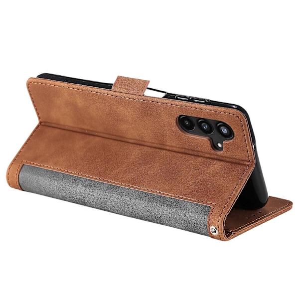Vintage-tyylinen nahkakotelo Samsung Galaxy A35 5G -puhelimelle, täysi suoja [HK] Grey