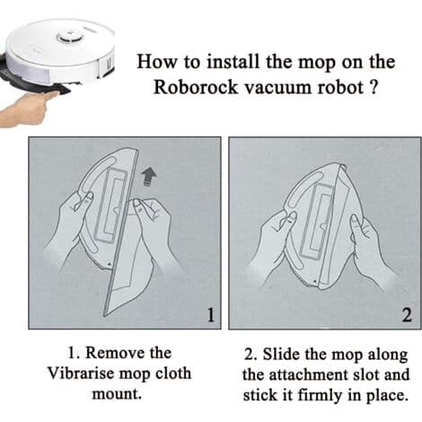 Roborock S7/S7 Maxx Ultra/S7 Pro Ultra Originaltillbehör, Moppbytesdelar 2 stycken (HK)