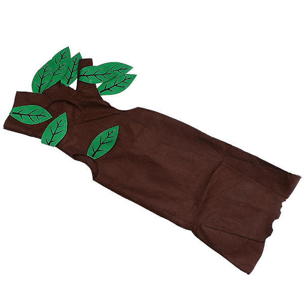 1 settiä lasten roolileikkiasu lapsen lavan puukostyymi lasten Halloween-asut[HK] Brown 123X74X0.2cm