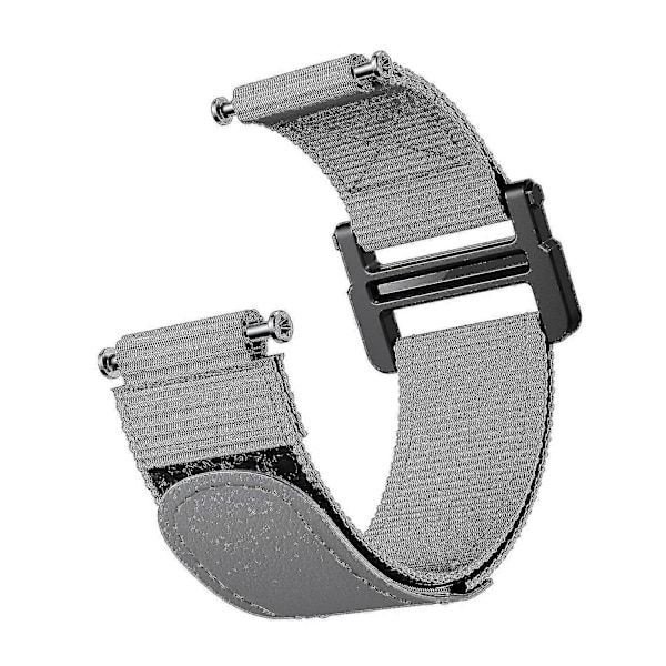 For Garmin Forerunner 220/230/235/630/735XT Løkke Feste Klokkereim 20mm Nylon Erstatningsbånd Grey