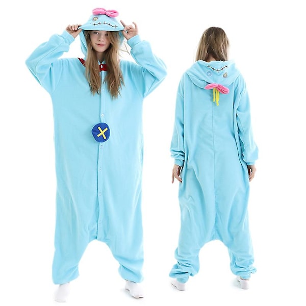 Eleimos Halloween Onesie söt docka för kvinnor flicka vuxen djur Kigurumis pyjamas tecknad pyjamas hemmakläder cosplay kostym[HK] XL Fit 178-188cm