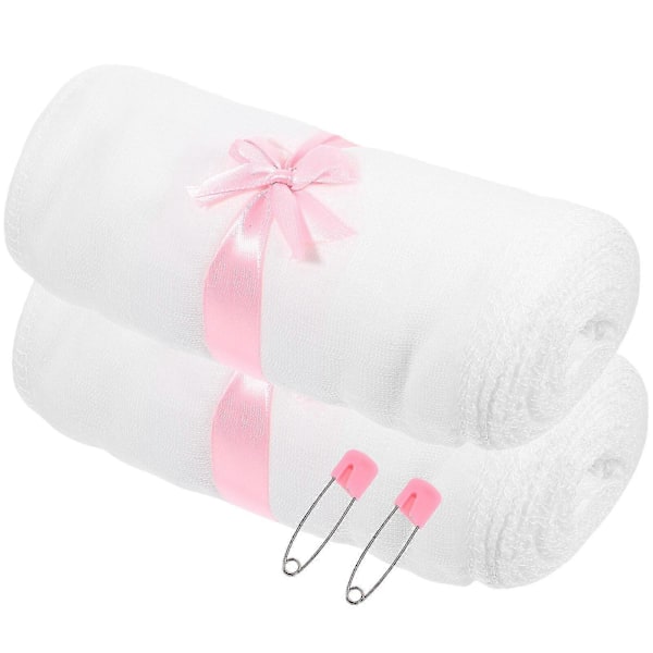 2 Ruller med Postpartum Magebelte Gaze Bomull Magebelte Gjenopprettings Mageinnpakning[HK]