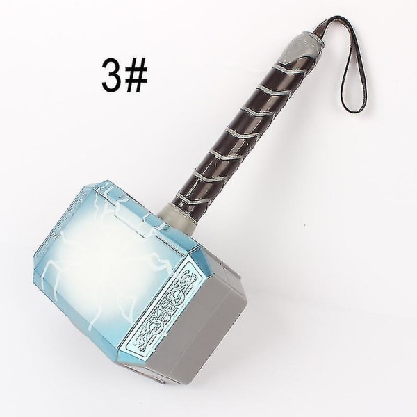 Led Lysende Lyde Thor Hammer Hjelm Maske Børn Cosplay Legetøj Action Figur Tilbehør [HK] 3