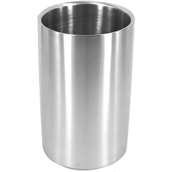 Double Wall Insulated Stainless Steel Wine Chiller Iceless Wine Cooler Ice Bucket