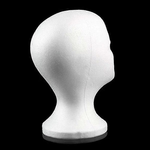 Skum Mannekeng Hode Modell Solbriller Brille Stativ Hatt Caps Display Holder Headset Mannekeng Hode Display Stativ Rack[HK] white