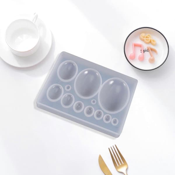 WinysinCrystal Epoxy Form Gem Patch Form Time Gem Dekorativt Ornament Silikoneform [HK]