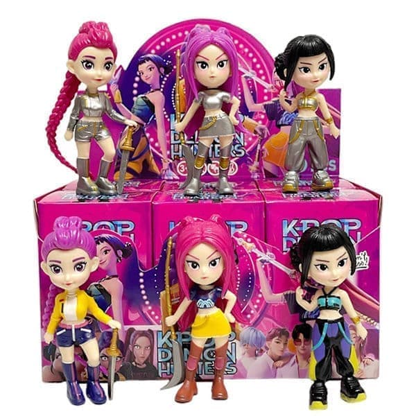 Kpop Demon Hunter Dockor Figurer 6-pack Leksaksset för Barn Present [HK]