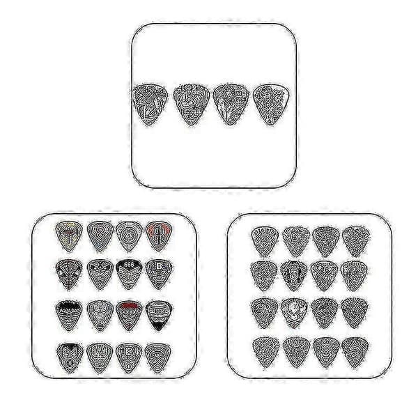 5-pack Gitarrplektrum Grafiskt Plektrum För Elgitarr Akustisk Gitarr Mandolin Och Bas[HK]