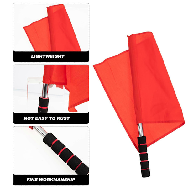 2st Match Flagga Trafiksignalflaggor Domare Varningssignalflaggor Viftande Flaggor[HK] 46.00X35.00X32.00CM Red