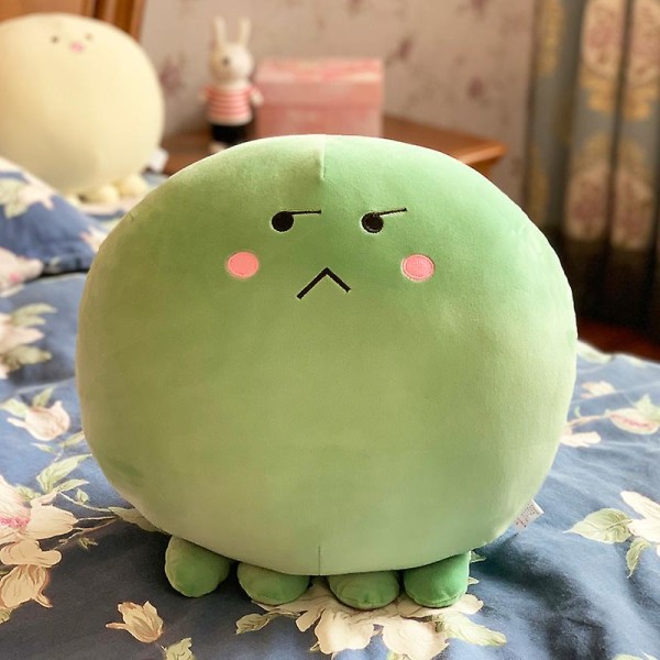 30/40cm Squishy Octopus Doll Fargerik Tegneserie Myk Akvatisk Dyr Dun Bomull Fylt Plysj Gutter Jenter Gave[HK] Green 40cm with holes
